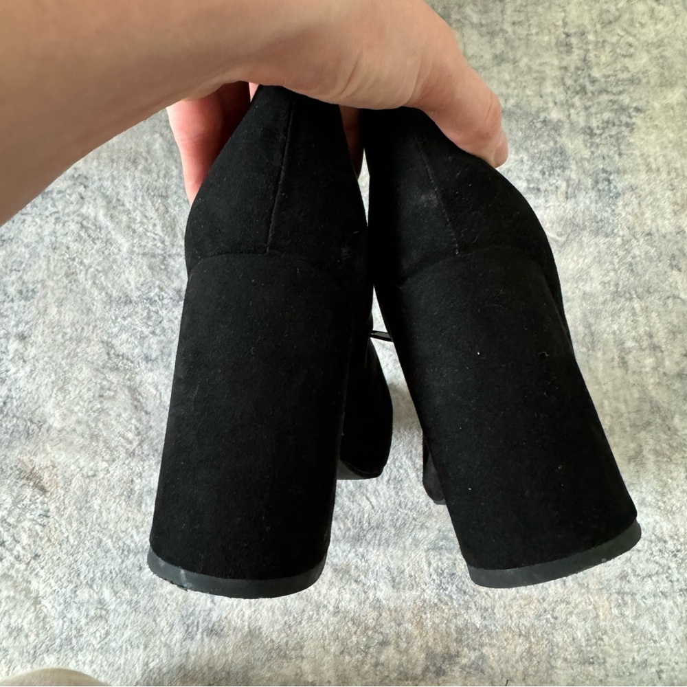 Forever 21 over the knee lace up heeled boots Sz 9 - Picture 9 of 10